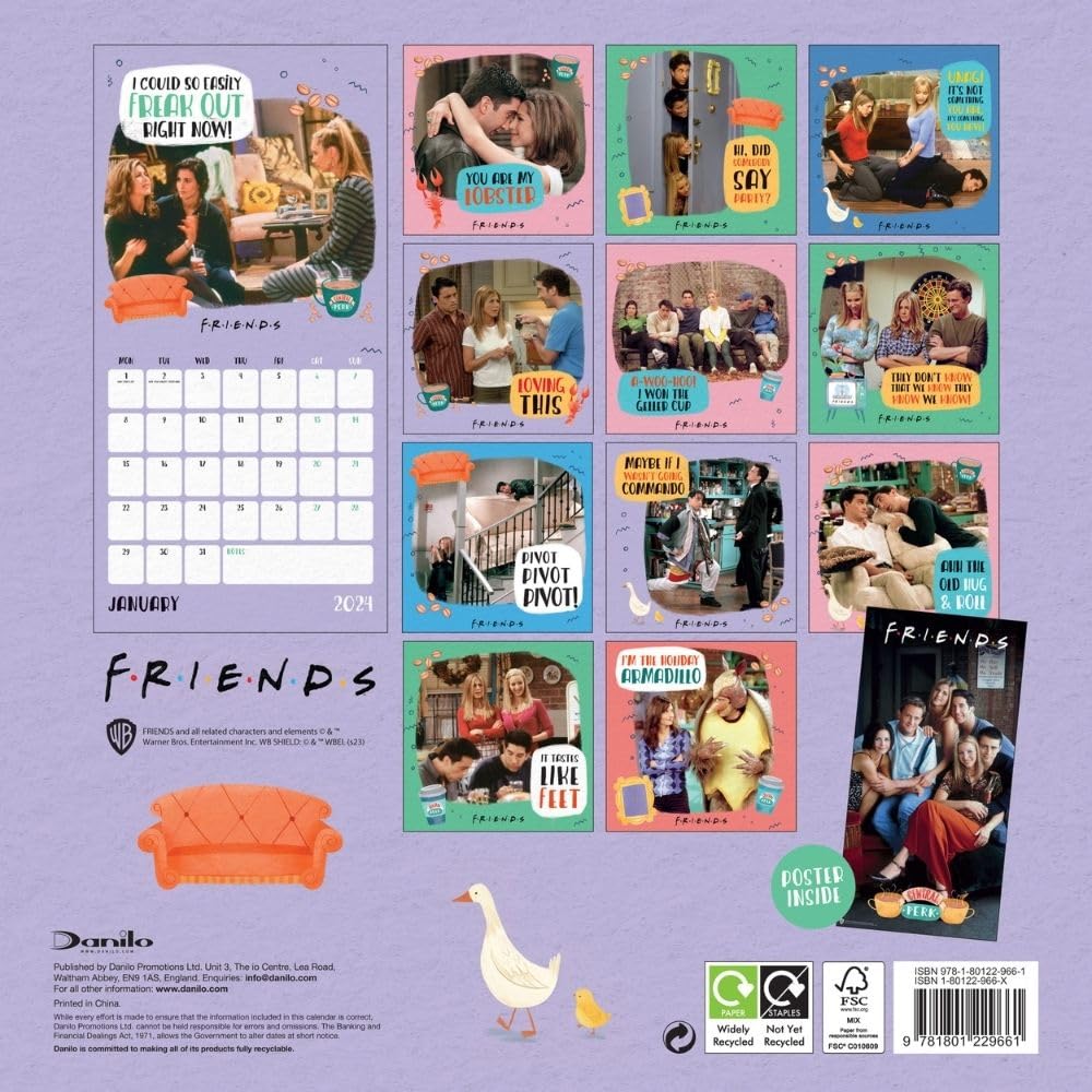 2024 Friends - Square Wall Calendar  SOLD OUT