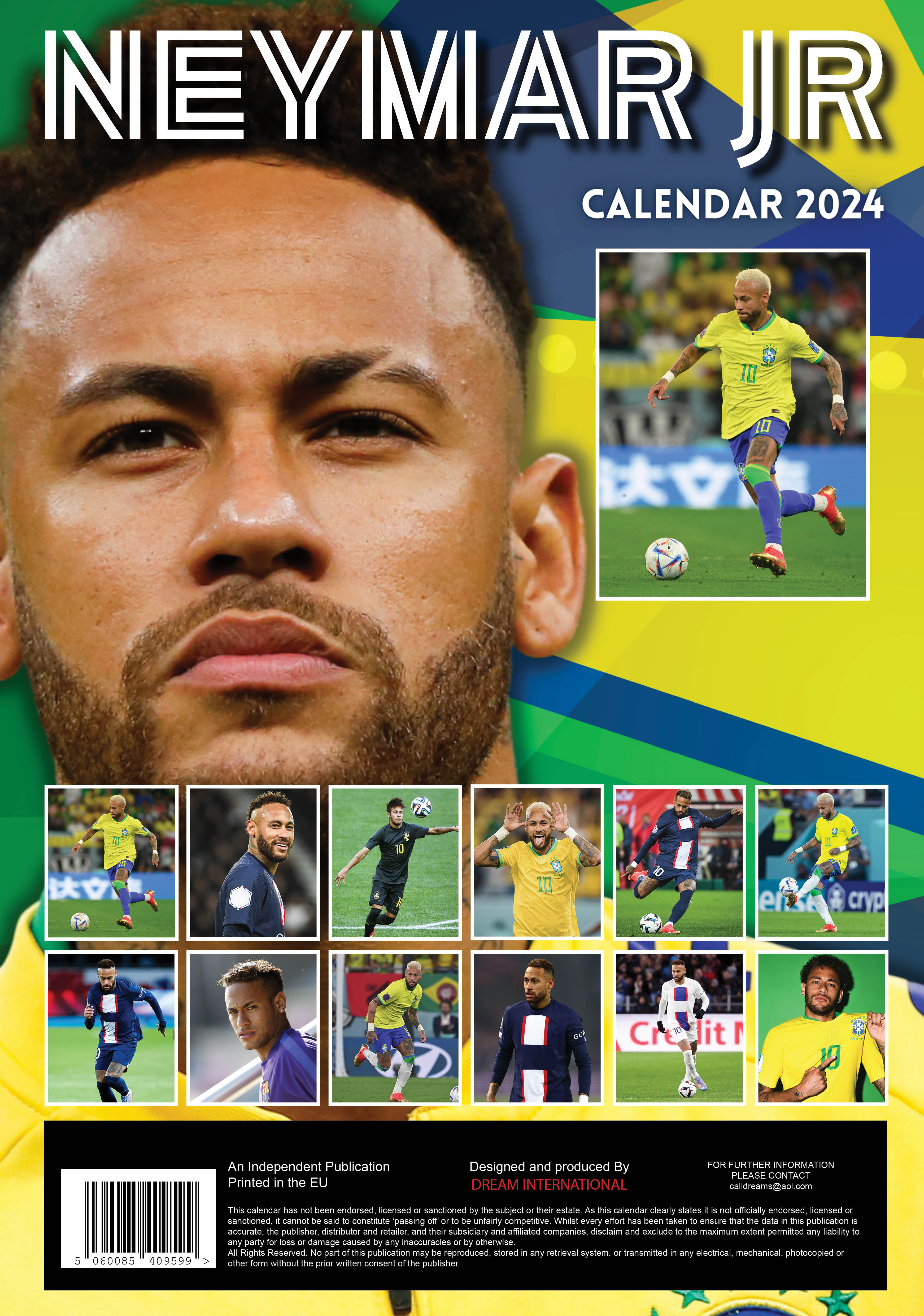 2024 Neymar - A3 Wall Calendar  SOLD OUT