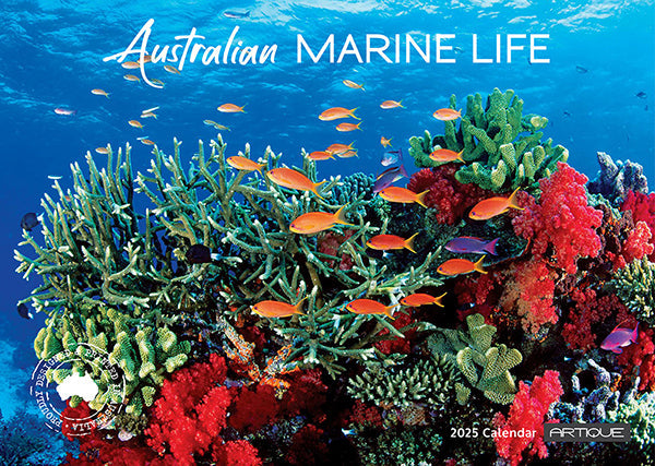 2025 Australian Marine Life By Artique - Horizontal Wall Calendar