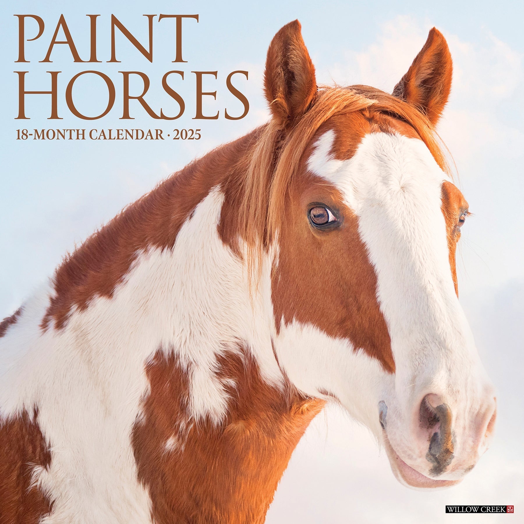 2025 Paint Horses - Square Wall Calendar