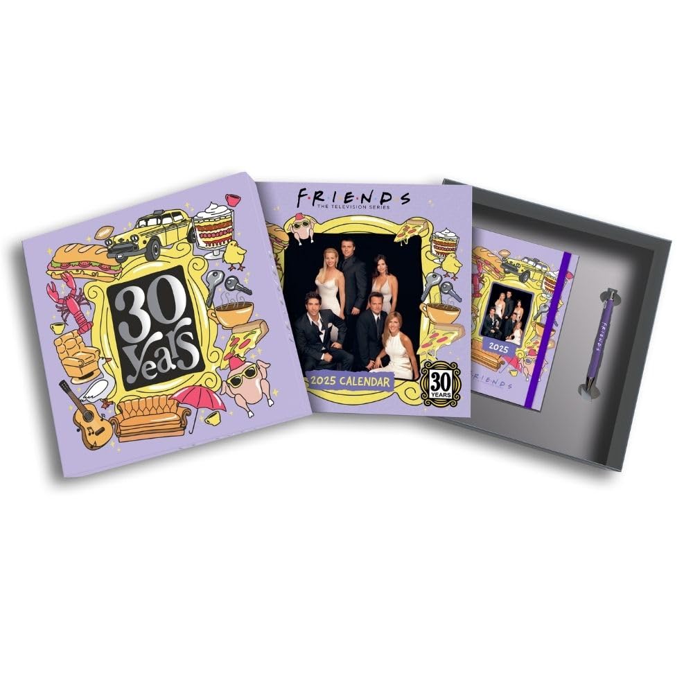 2025 Friends - Calendar & Diary Gift Box Set