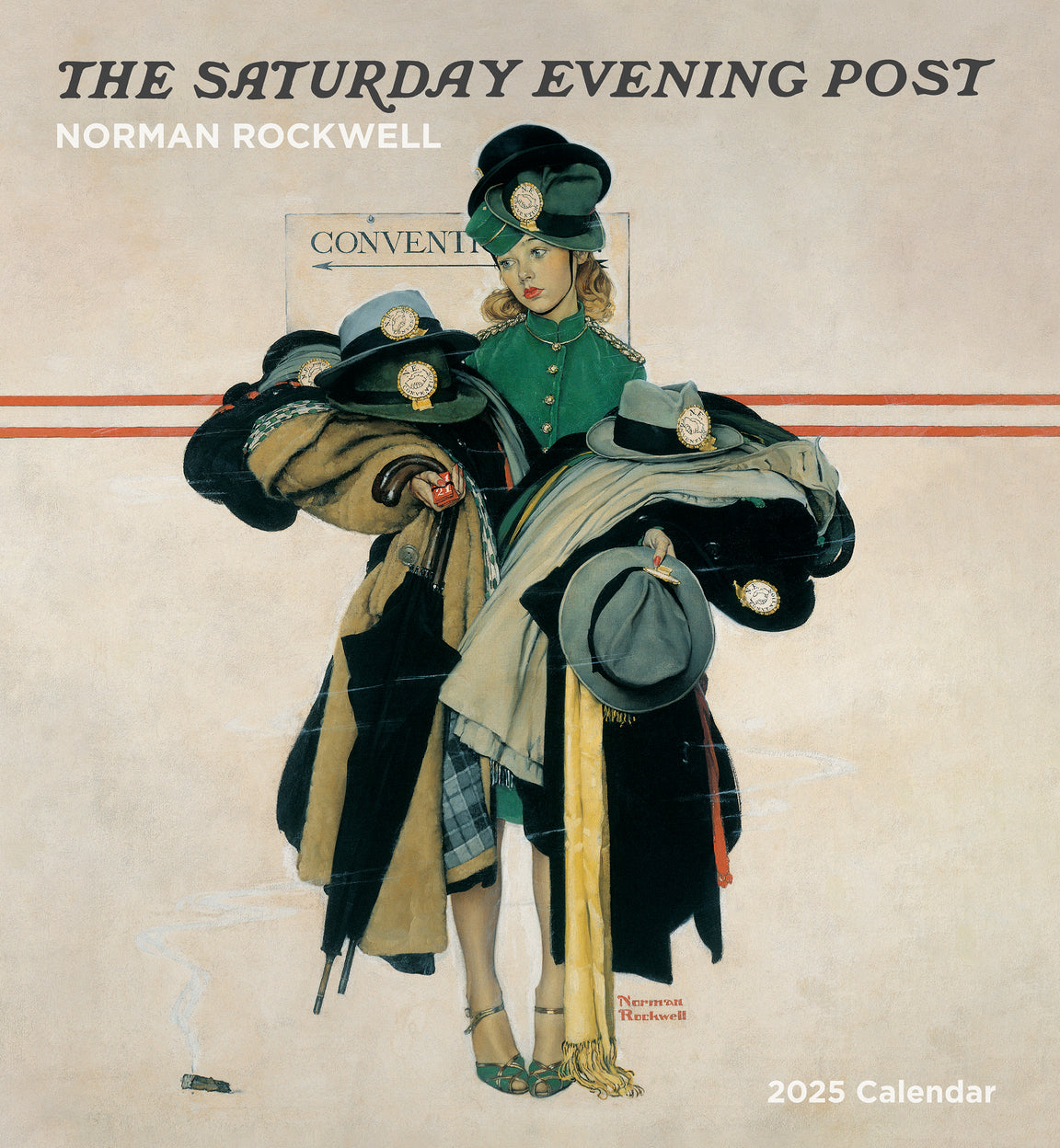 2025 Norman Rockwell: The Saturday Evening Post - Square Wall Calendar