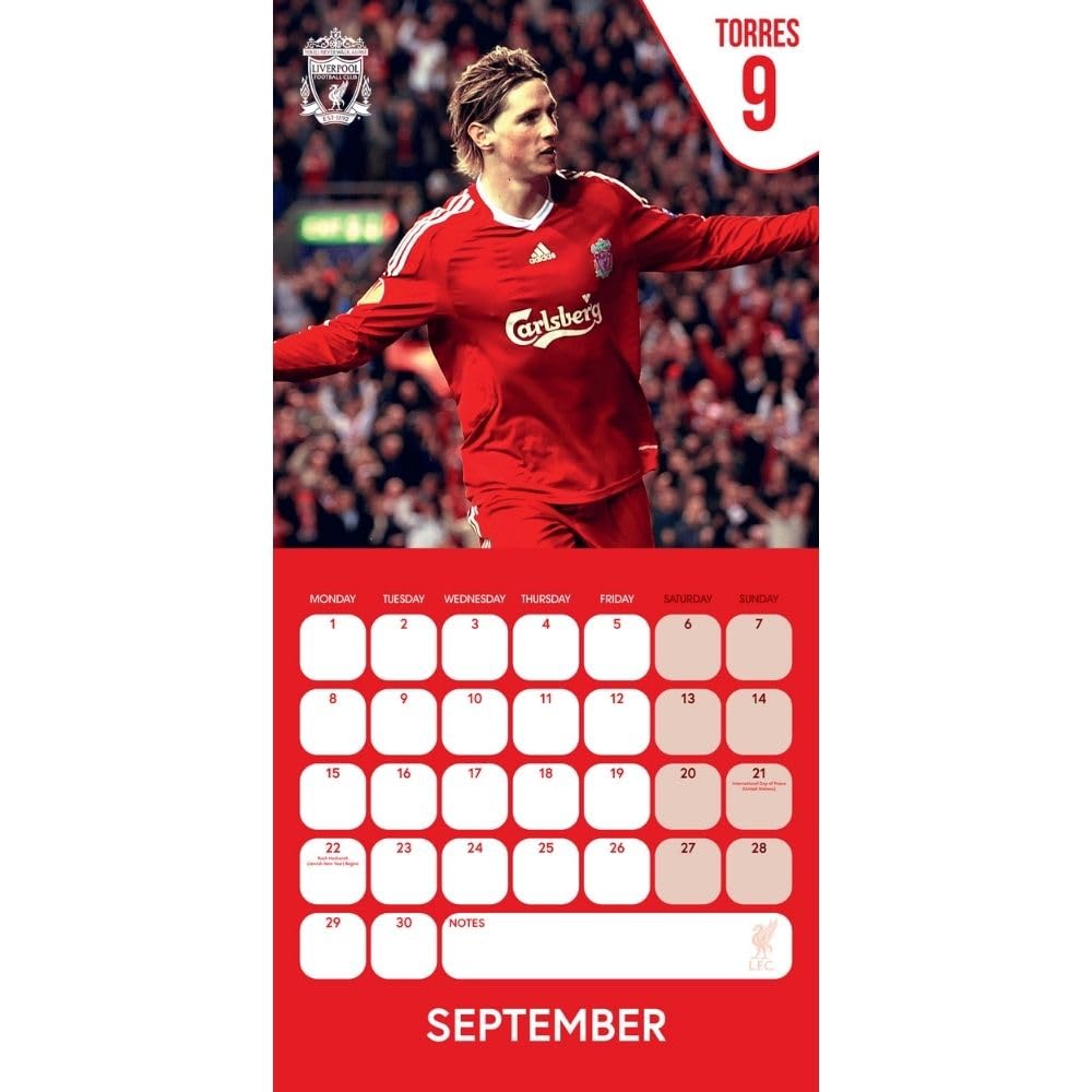 2025 Liverpool Fc Legends - Square Wall Calendar