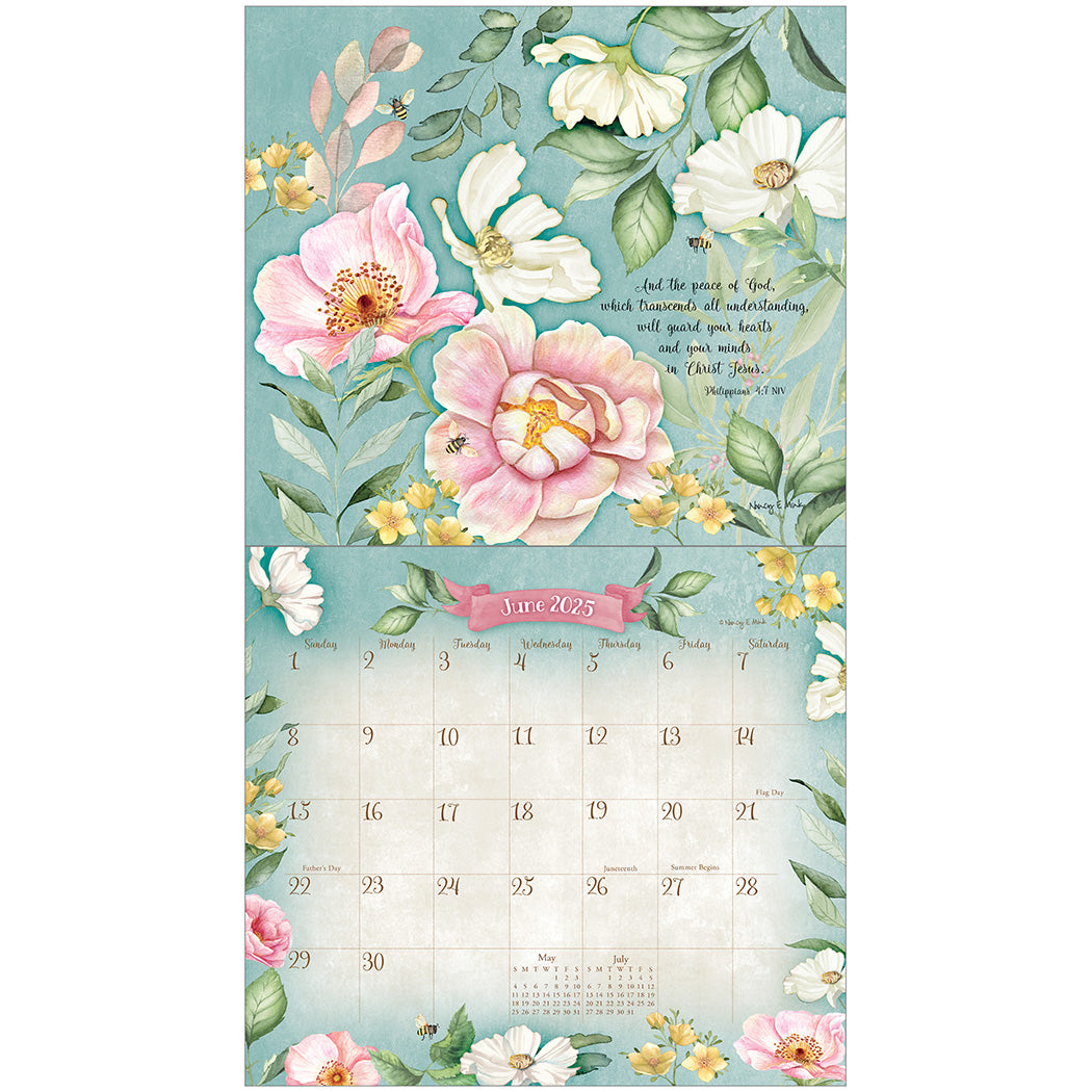 2025 Legacy Faithful Heart And Home - Deluxe Wall Calendar