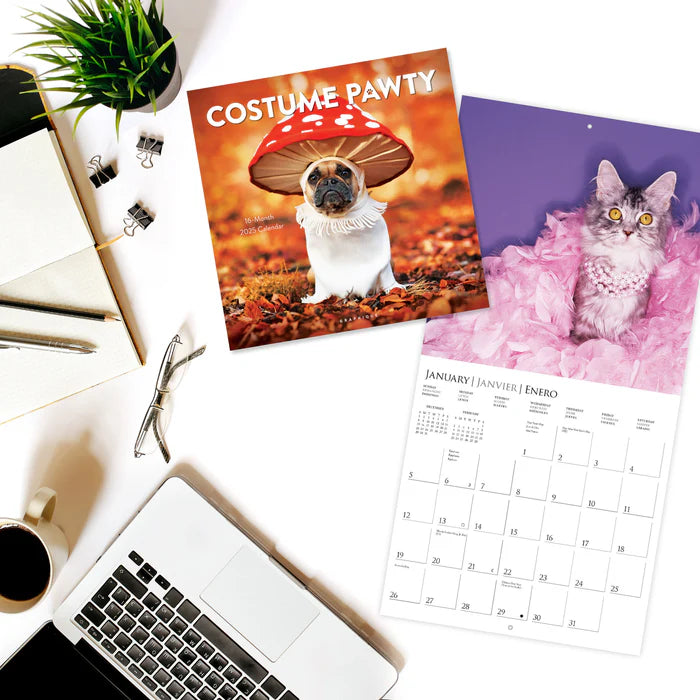 2025 Costume Pawty - Square Wall Calendar