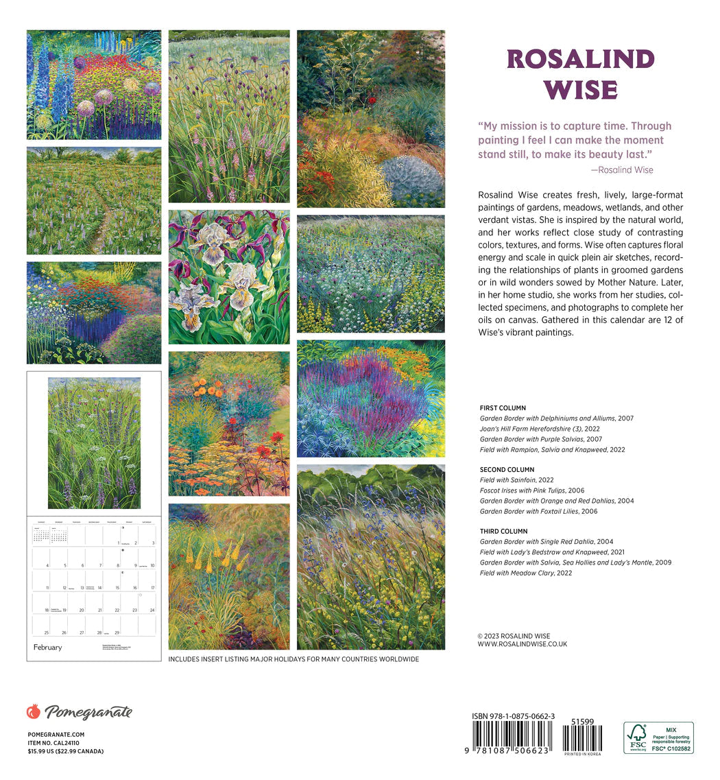 2024 Rosalind Wise - Square Wall Calendar  SOLD OUT