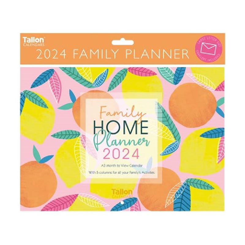 2024 Lemons Family Organiser - A3 Wall Calendar  SOLD OUT