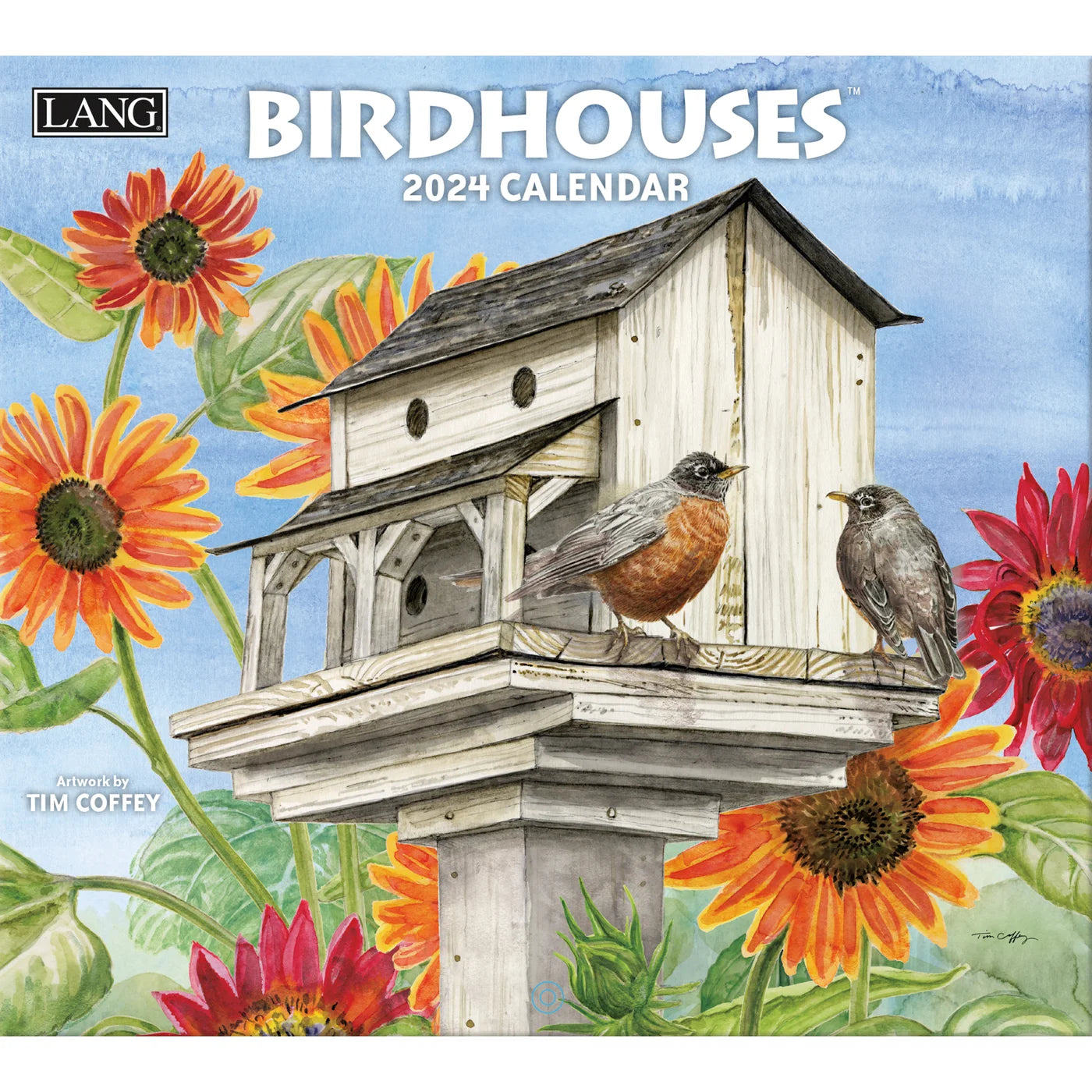 2024 LANG Birdhouses by Tim Coffey - Deluxe Wall Calendar