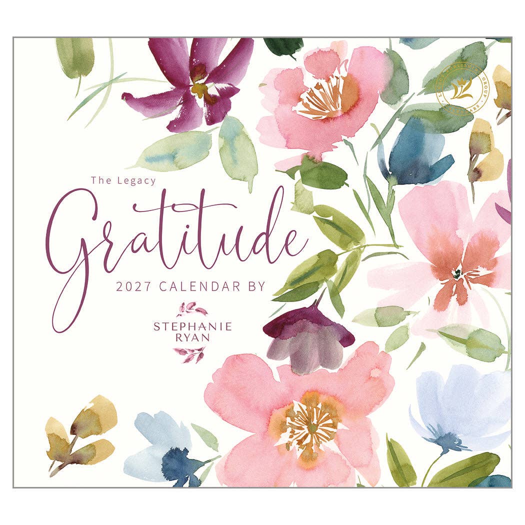 2027 Gratitude - Deluxe Wall Calendar by Stephanie Ryan
