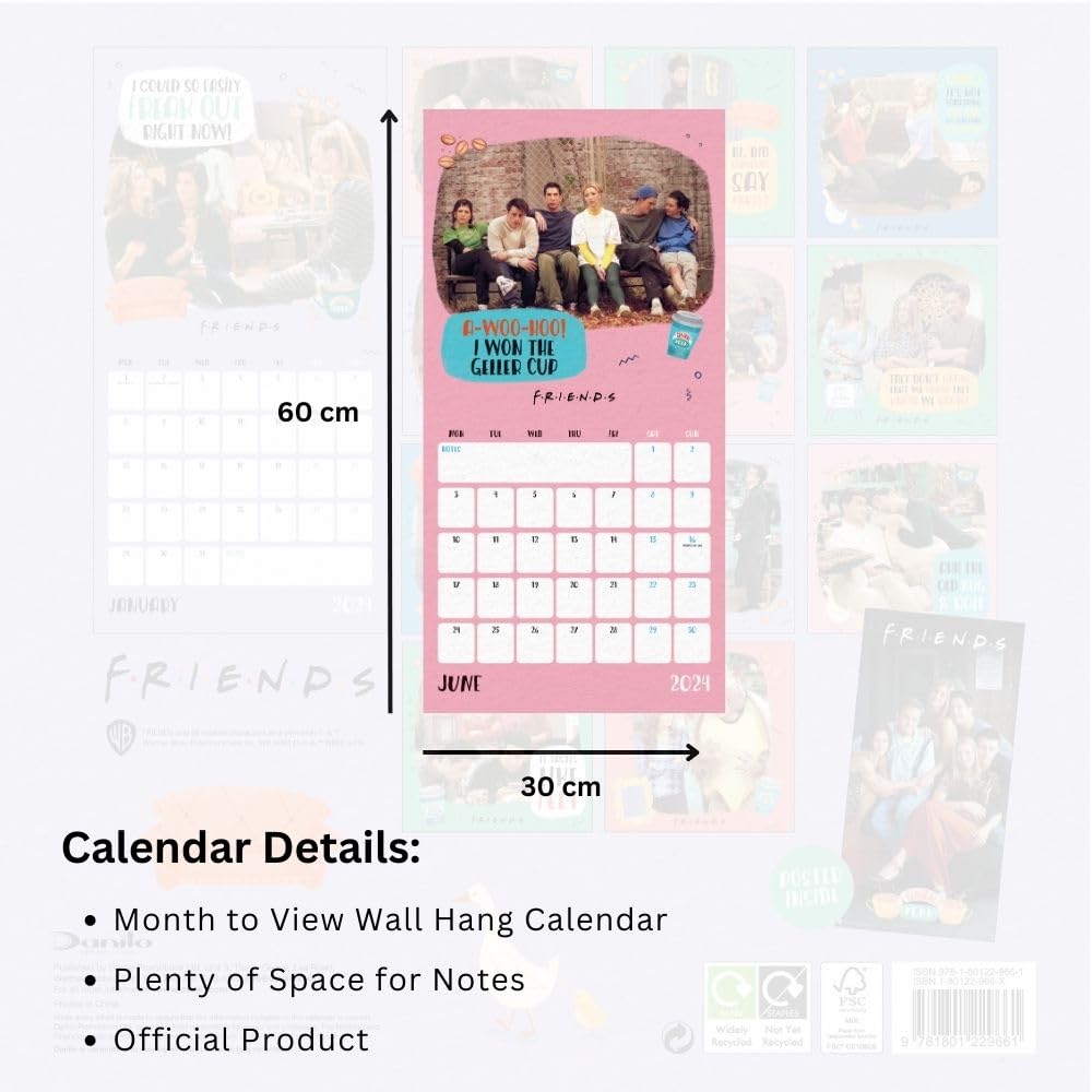 2024 Friends - Square Wall Calendar  SOLD OUT