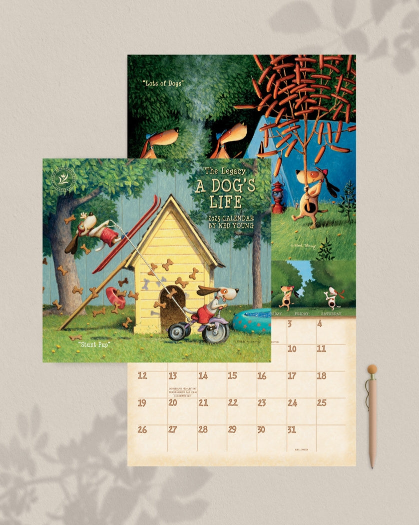 2025 Legacy A Dog'S Life - Deluxe Wall Calendar