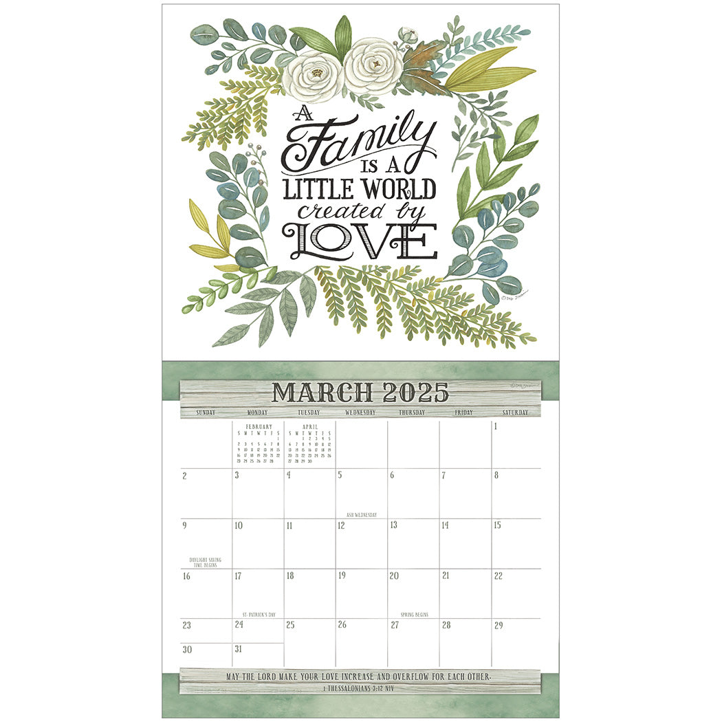 2025 Legacy Bless This House - Deluxe Wall Calendar