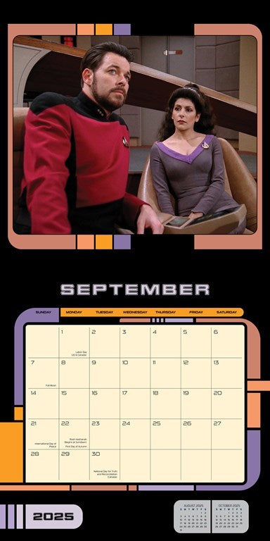 2025 Star Trek: The Next Generation - Square Wall Calendar