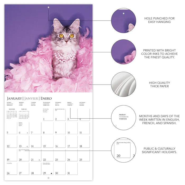 2025 Costume Pawty - Square Wall Calendar