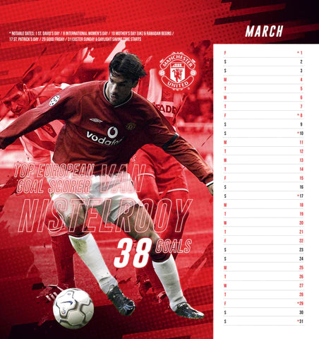 2024 Manchester United FC - Desk Easel Calendar  SOLD OUT