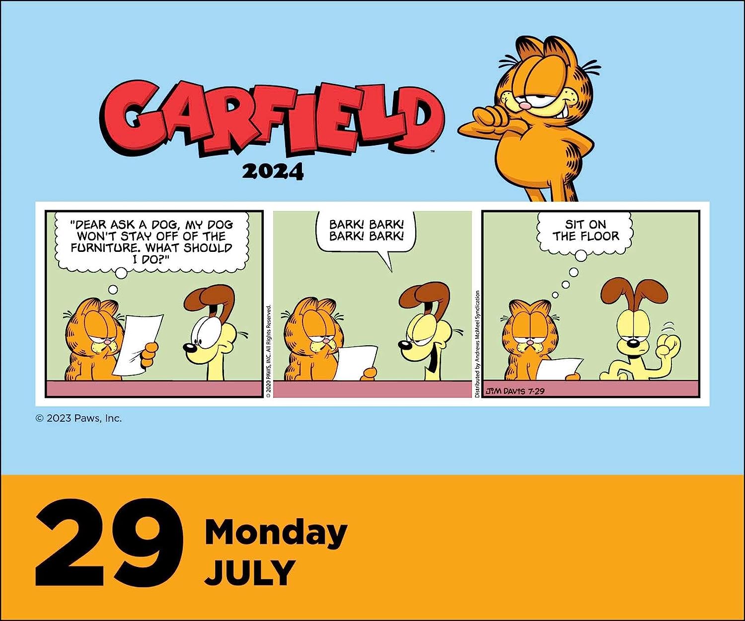 2024 Garfield Daily Boxed PageADay Calendar
