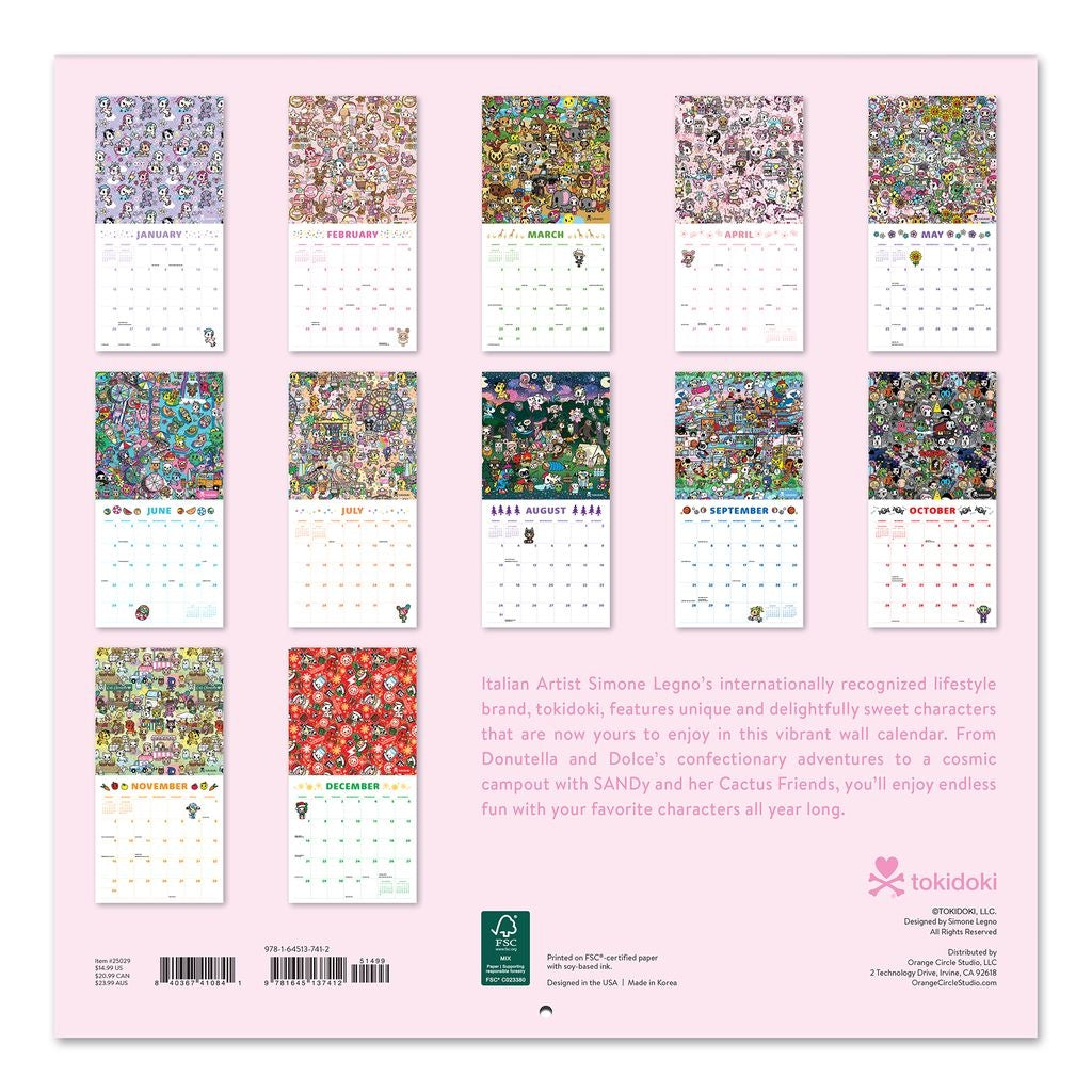 2025 Tokidoki - Square Wall Calendar