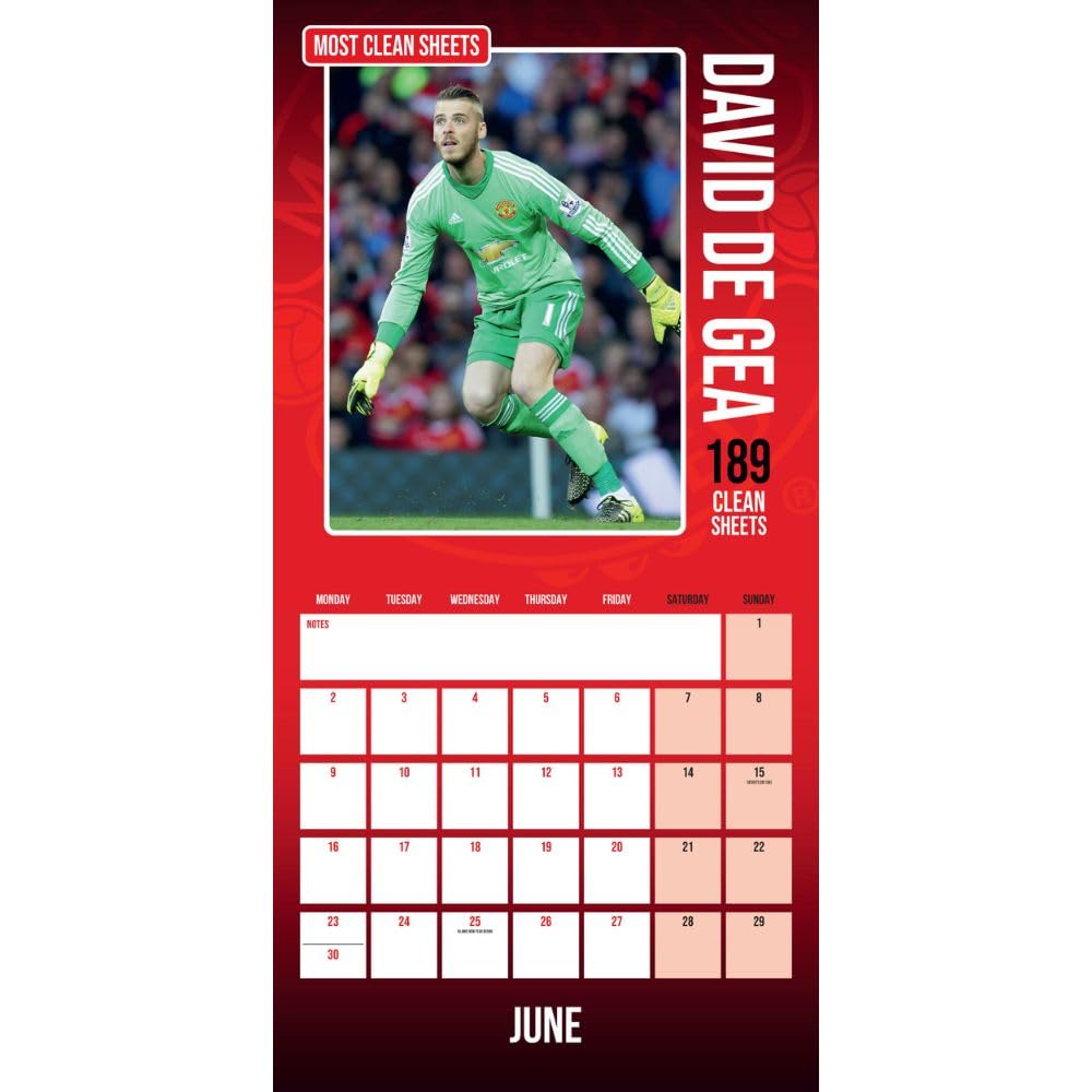 2025 Manchester United Fc Legends - Square Wall Calendar