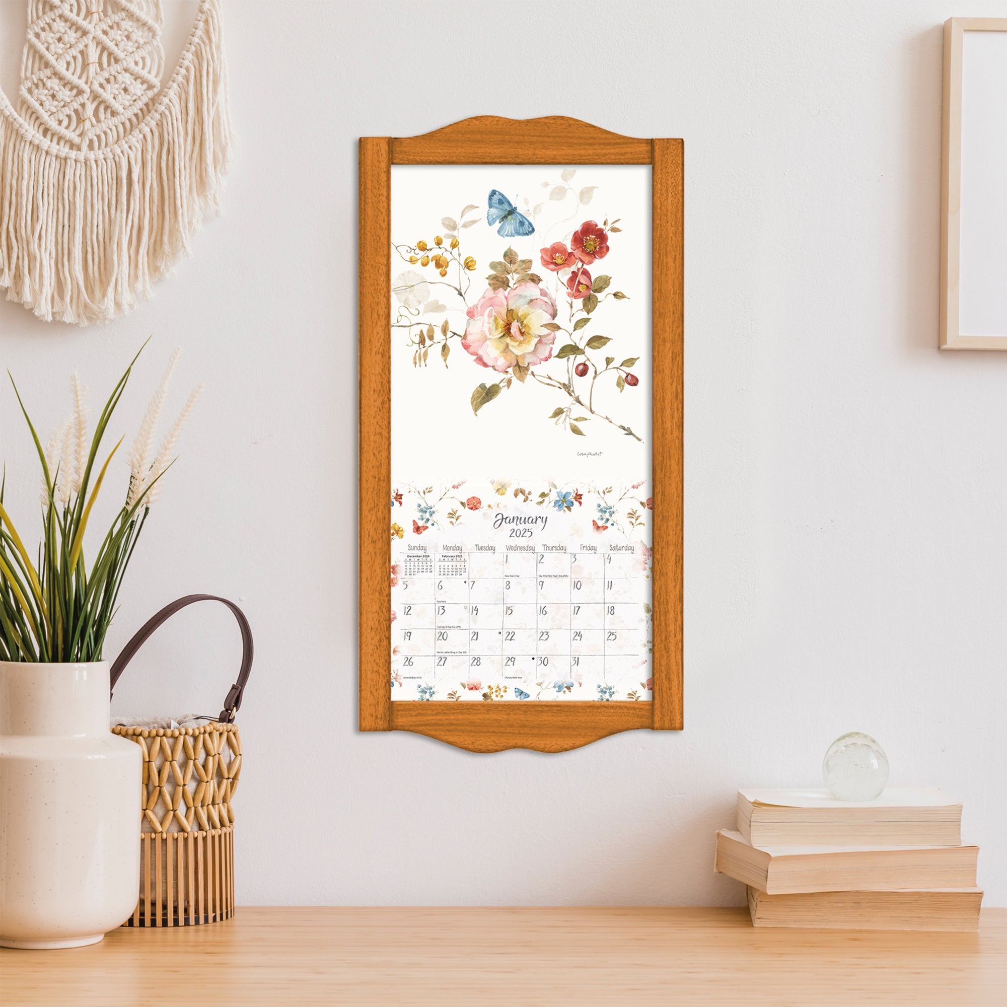 2025 Watercolor Seasons - Slim Wall Calendar
