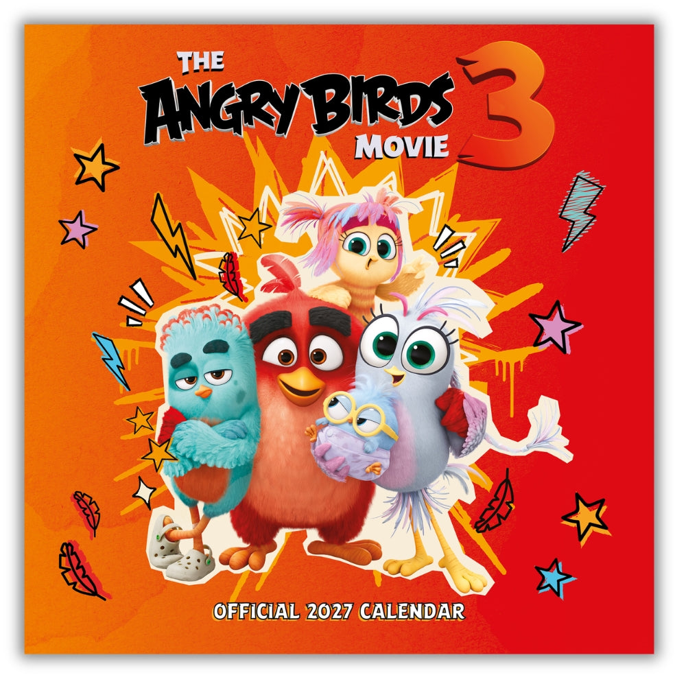 2027 Angry Birds 3 - Square Wall Calendar - cover