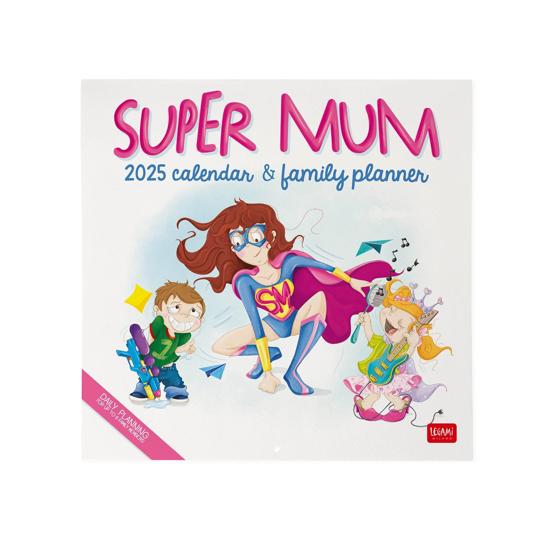 2025 Super Mum - Square Wall Calendar