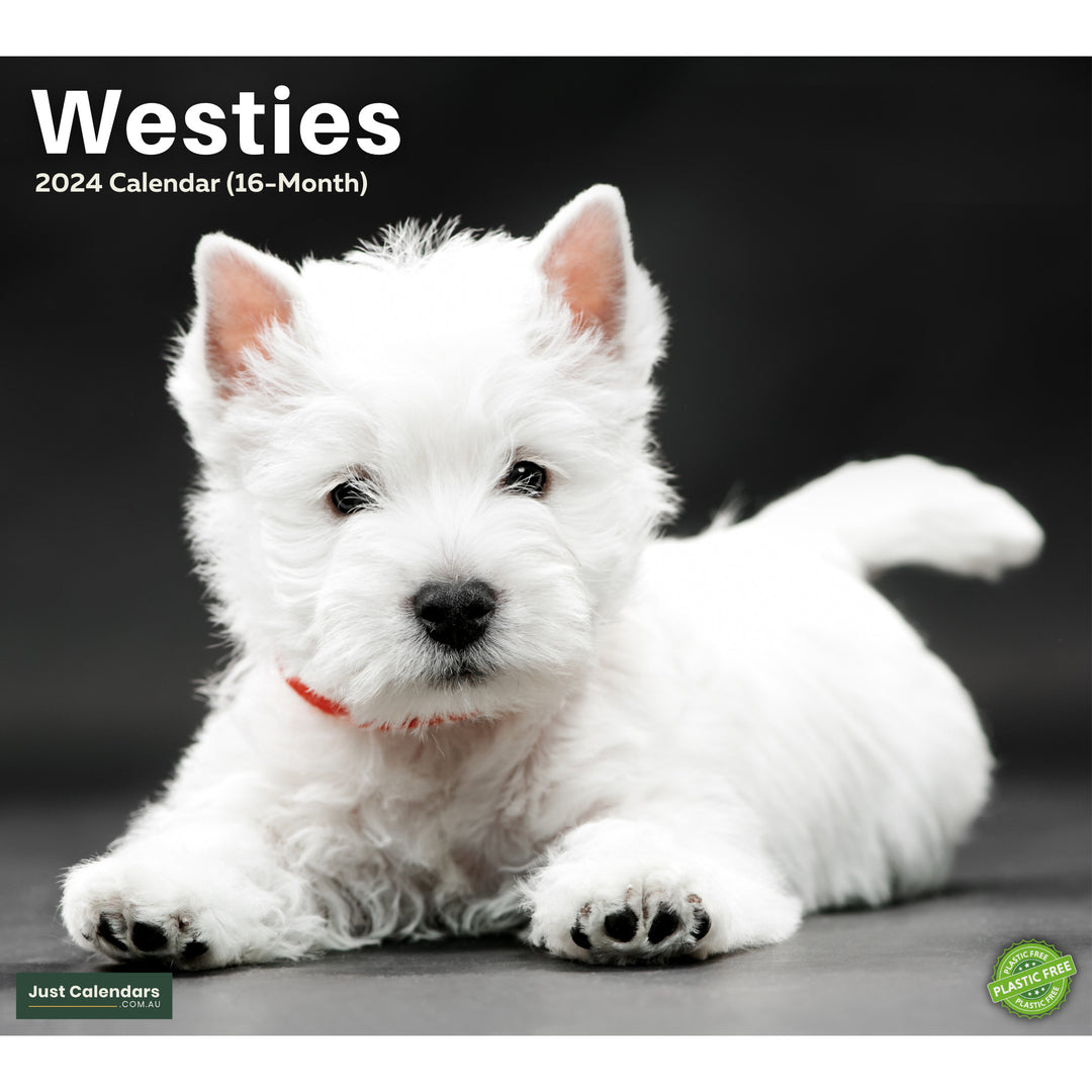 2024 Westies Deluxe Wall Calendar Dogs & Puppies Calendars By Just