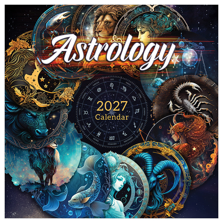2027 Astrology Square Wall Calendar front cover