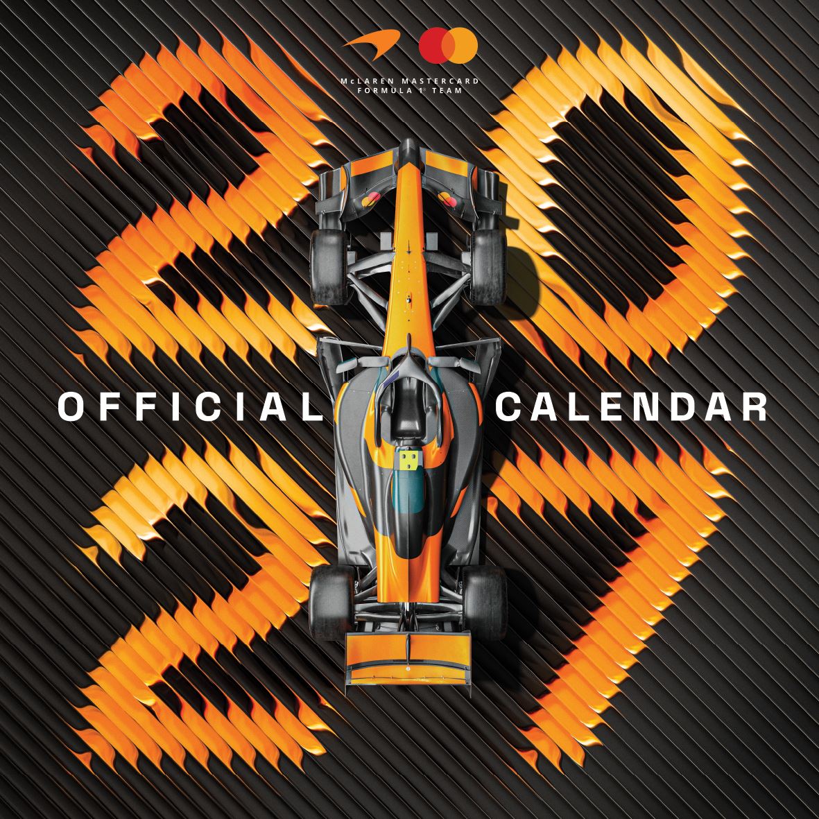2027 Formula One McLaren square wall calendar front cover