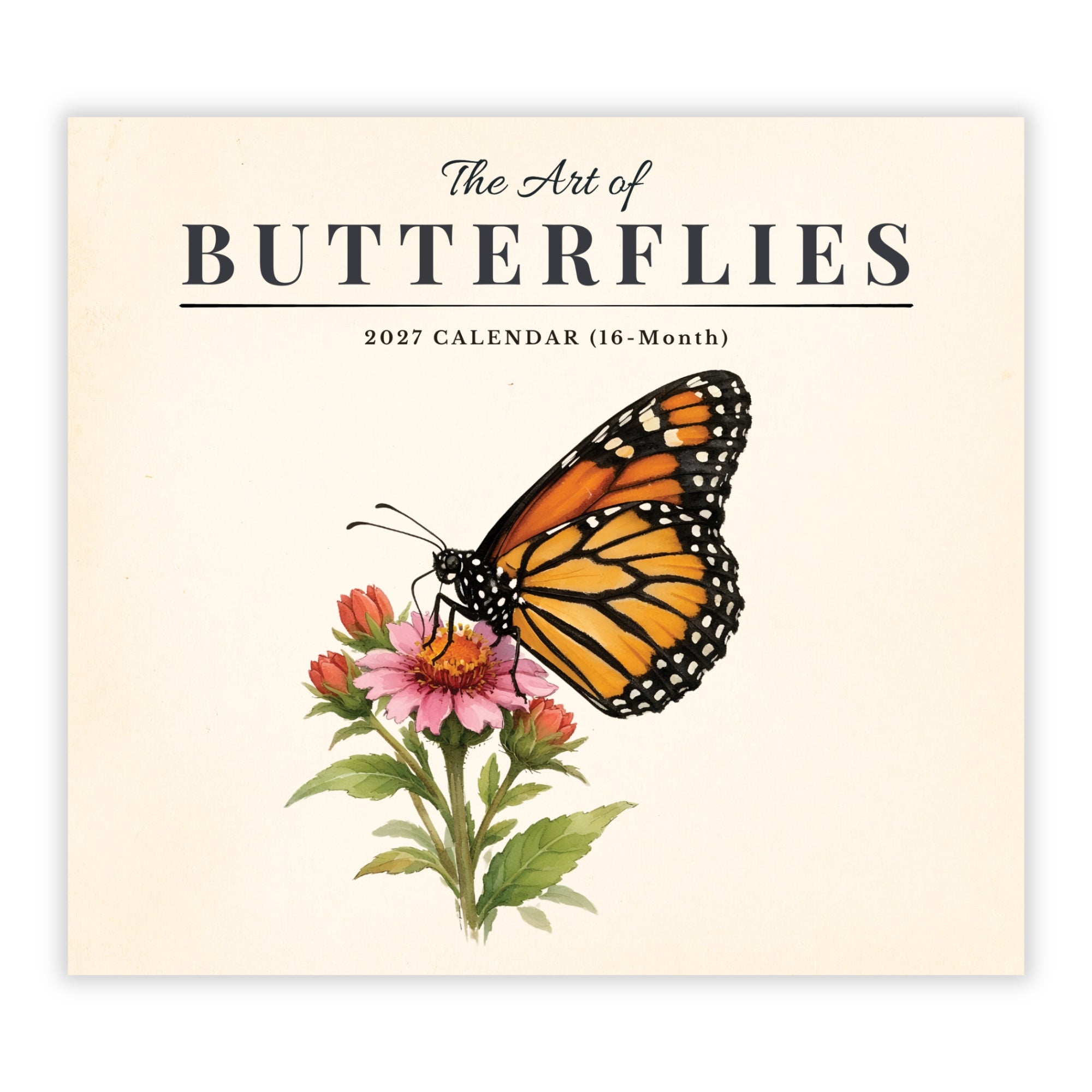 2027 The Art Of Butterflies - Deluxe Wall Calendar