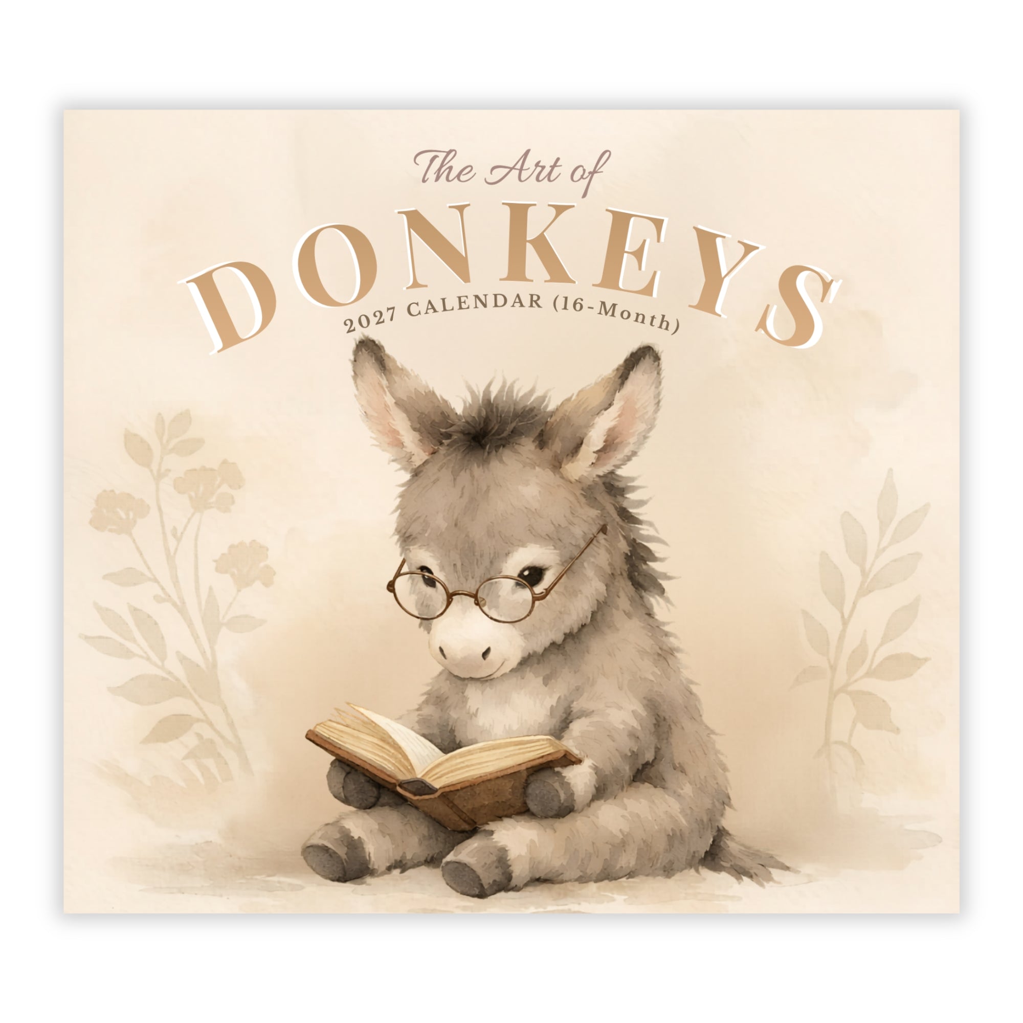 2027 The Art Of Donkeys - Deluxe Wall Calendar