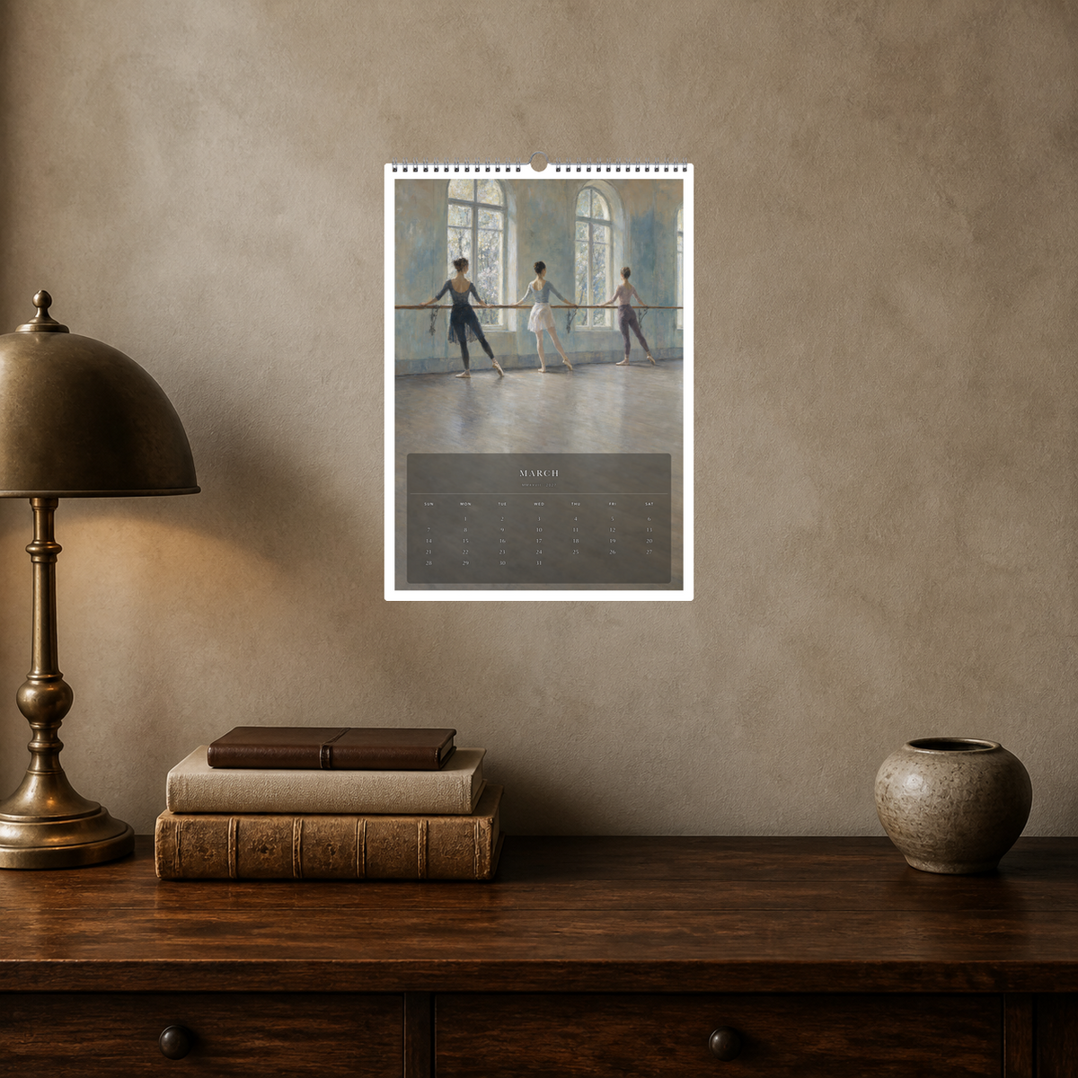 2027 A Year at the Ballet (The Reimagined Collection - Inspired By Edgar Degas) - A3 Wall Calendar - Image 09