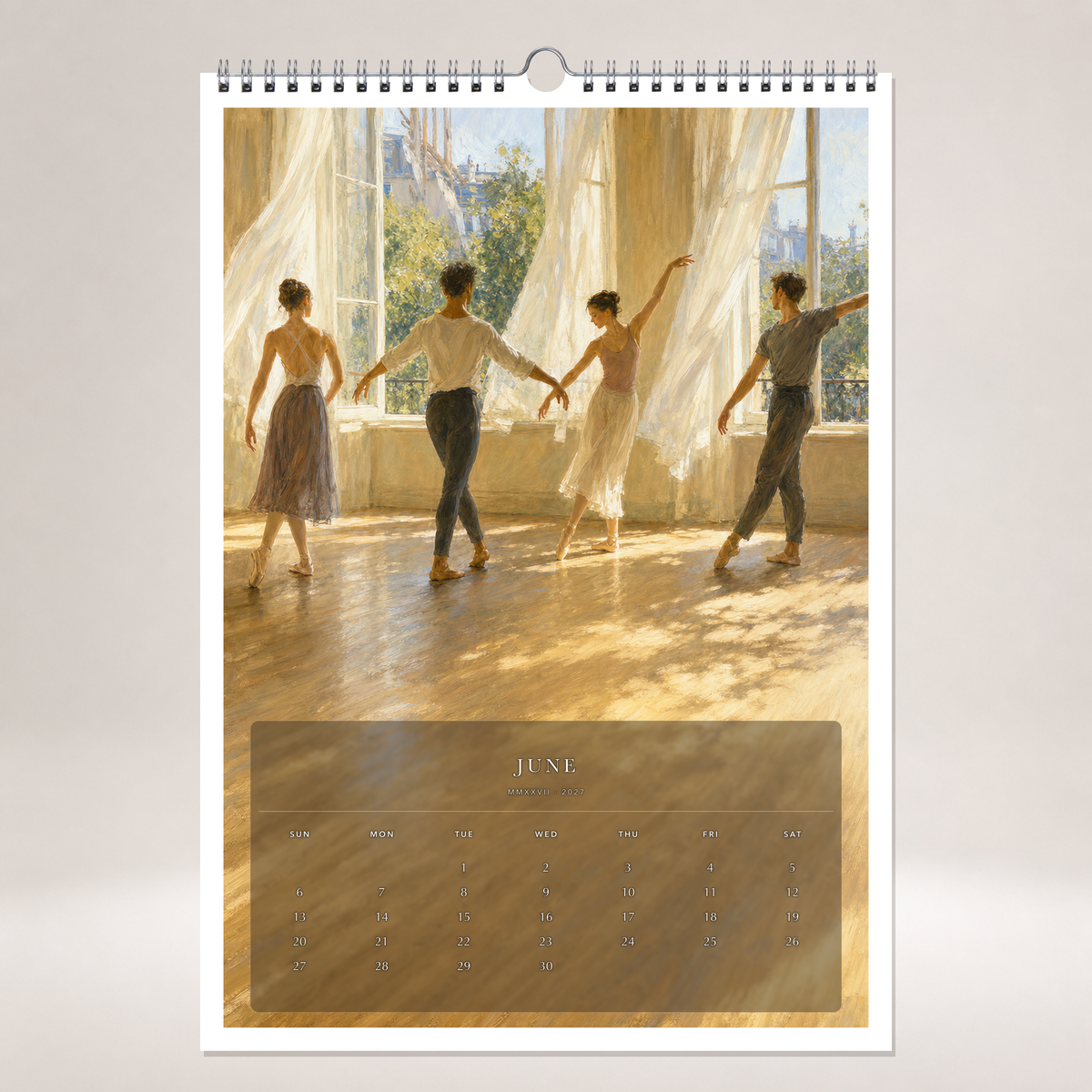 2027 A Year at the Ballet (The Reimagined Collection - Inspired By Edgar Degas) - A3 Wall Calendar - Image 10
