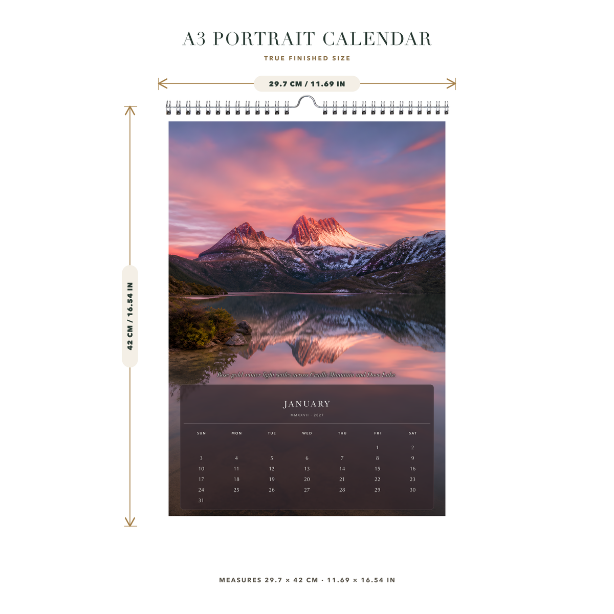 2027 Australia (The Grand Canvas Collection) - A3 Wall Calendar - Image 08