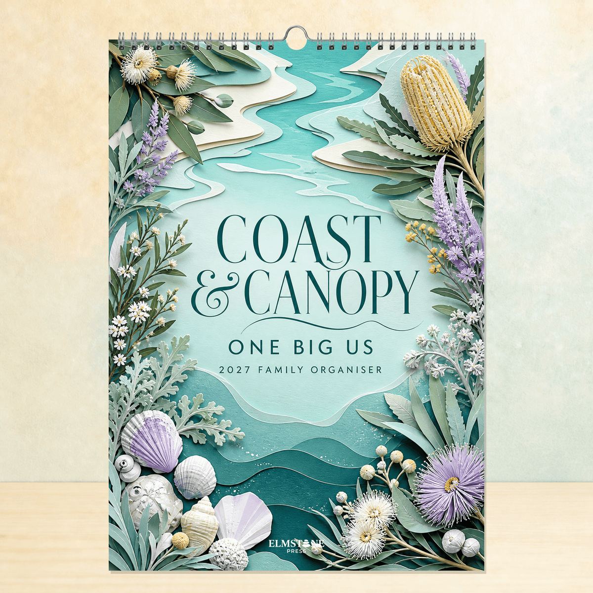 2027 Coast & Canopy - ONE BIG US A3 Australian Family Organiser Calendar - Image 01