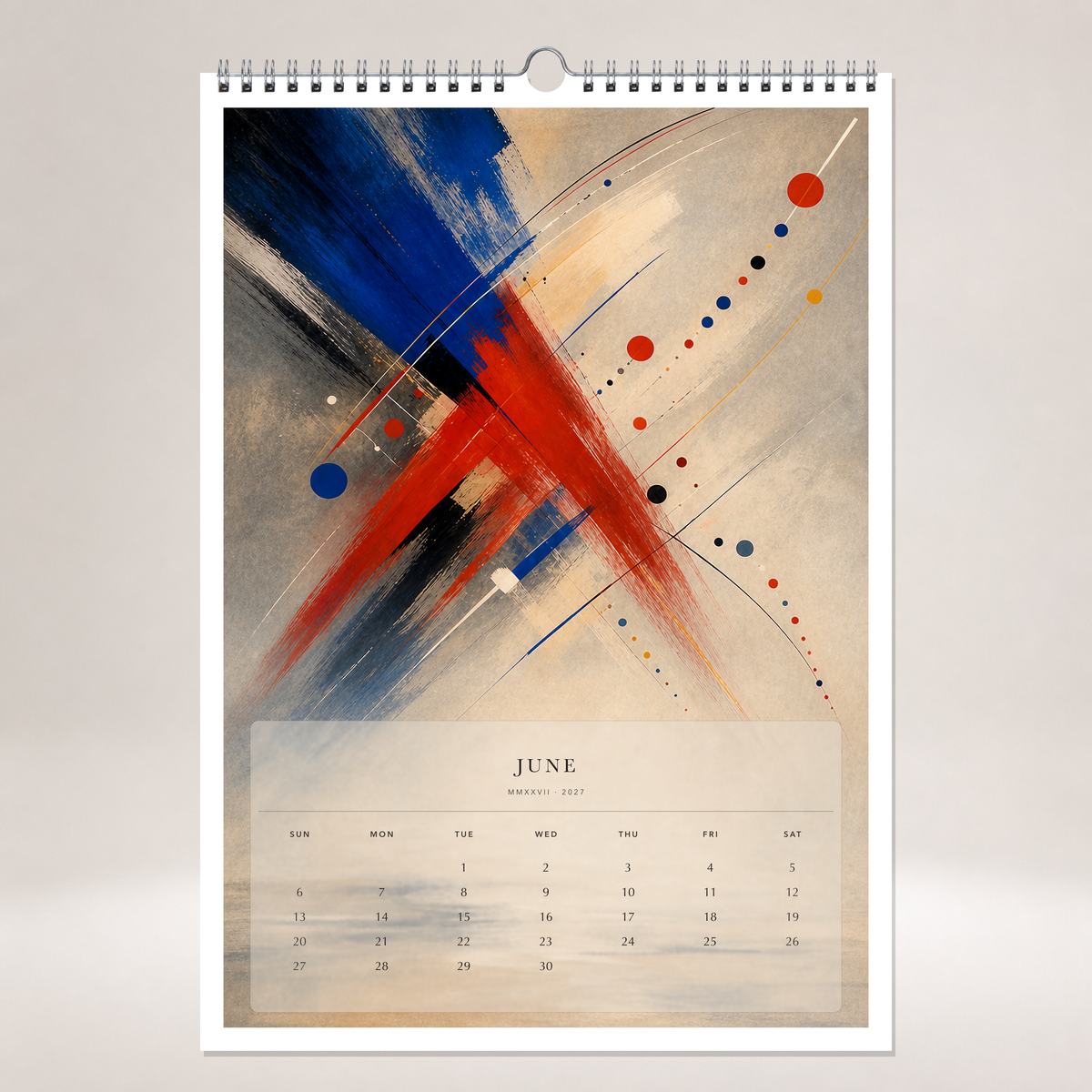 2027 Colour Symphonies (The Reimagined Collection - Inspired By Wassily Kandinsky) - A3 Wall Calendar - Image 10