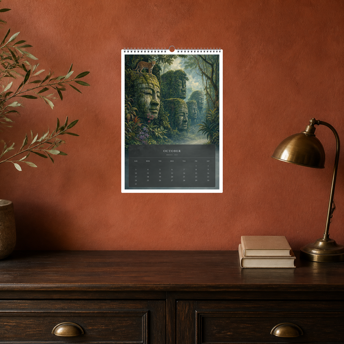 2027 Dream Jungles (The Reimagined Collection - Inspired By Henri Rousseau) - A3 Wall Calendar - Image 06