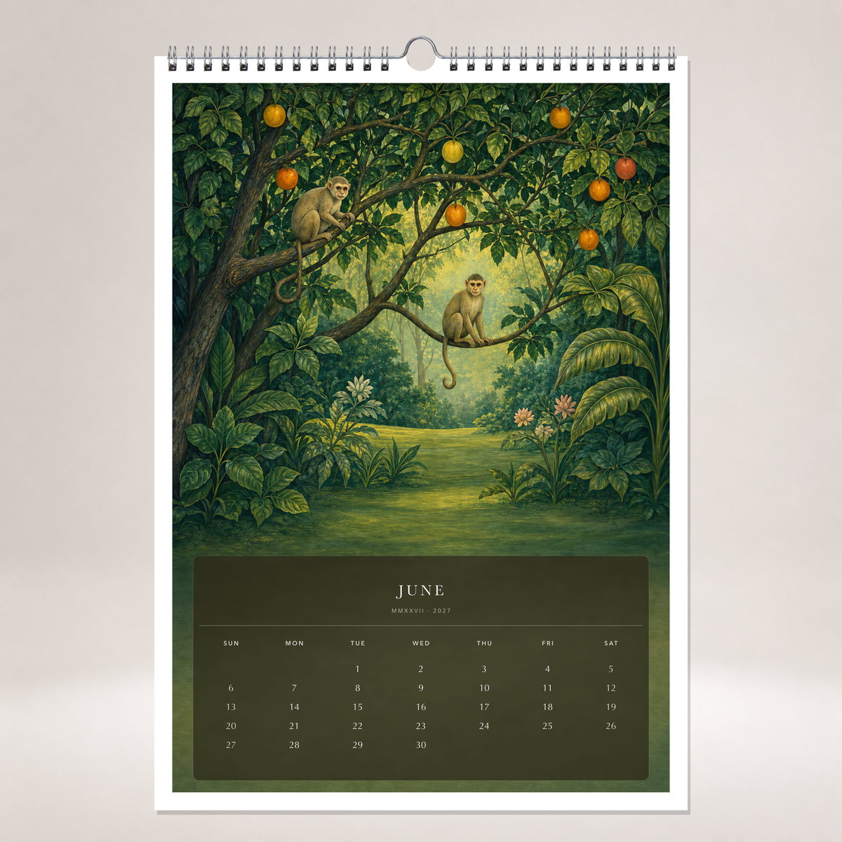 2027 Dream Jungles (The Reimagined Collection - Inspired By Henri Rousseau) - A3 Wall Calendar - Image 10