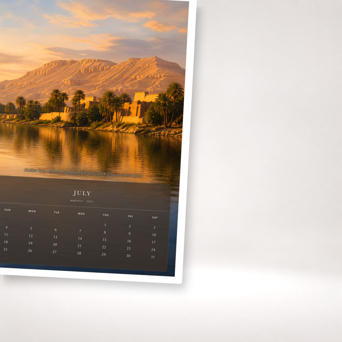 2027 Egypt (The Grand Canvas Collection) - A3 Wall Calendar - Image 07