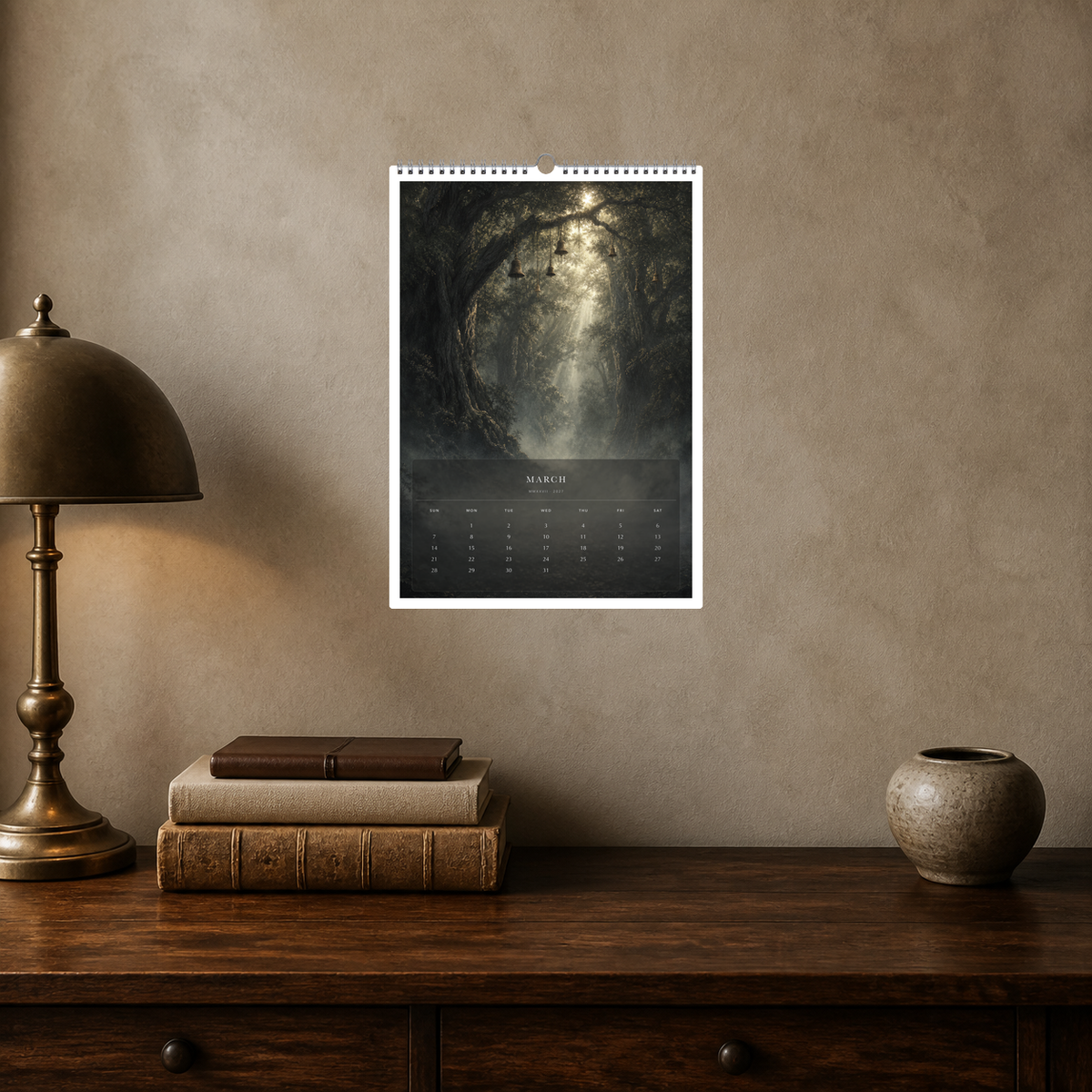 2027 Engraved Legends (The Reimagined Collection - Inspired By Gustave Doré) - A3 Wall Calendar - Image 09
