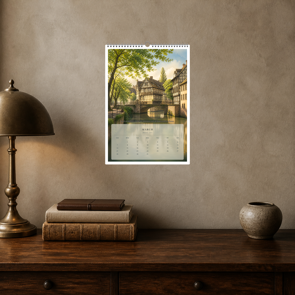 2027 France (The Grand Canvas Collection) - A3 Wall Calendar - Image 09