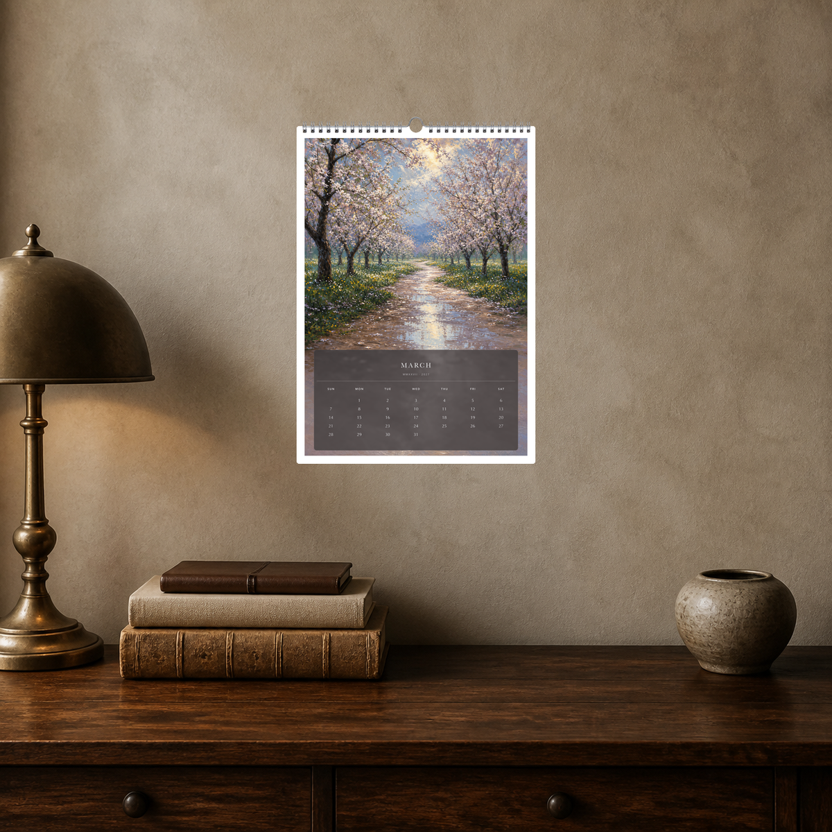 2027 Gardens of Light (The Reimagined Collection - Inspired By Claude Monet) - A3 Wall Calendar - Image 09