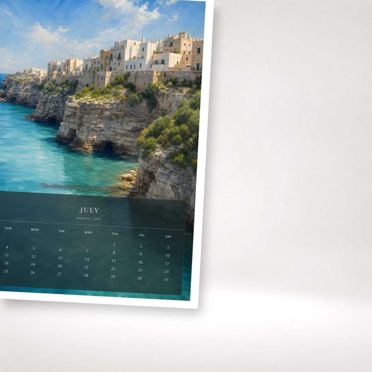 2027 Italy (The Grand Canvas Collection) - A3 Wall Calendar - Image 07