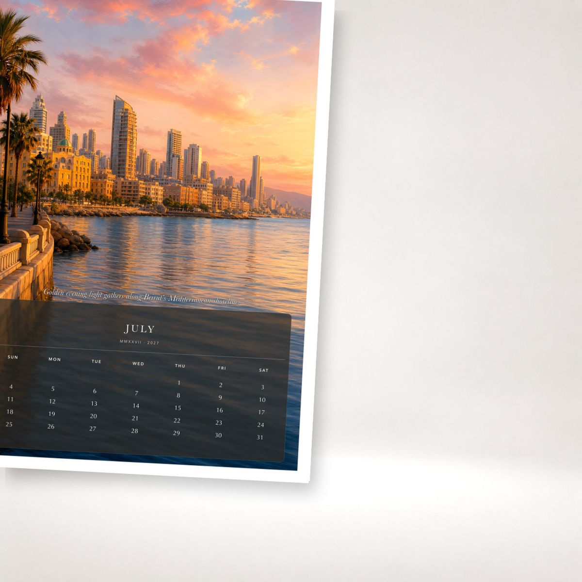 2027 Lebanon (The Grand Canvas Collection) - A3 Wall Calendar - Image 07