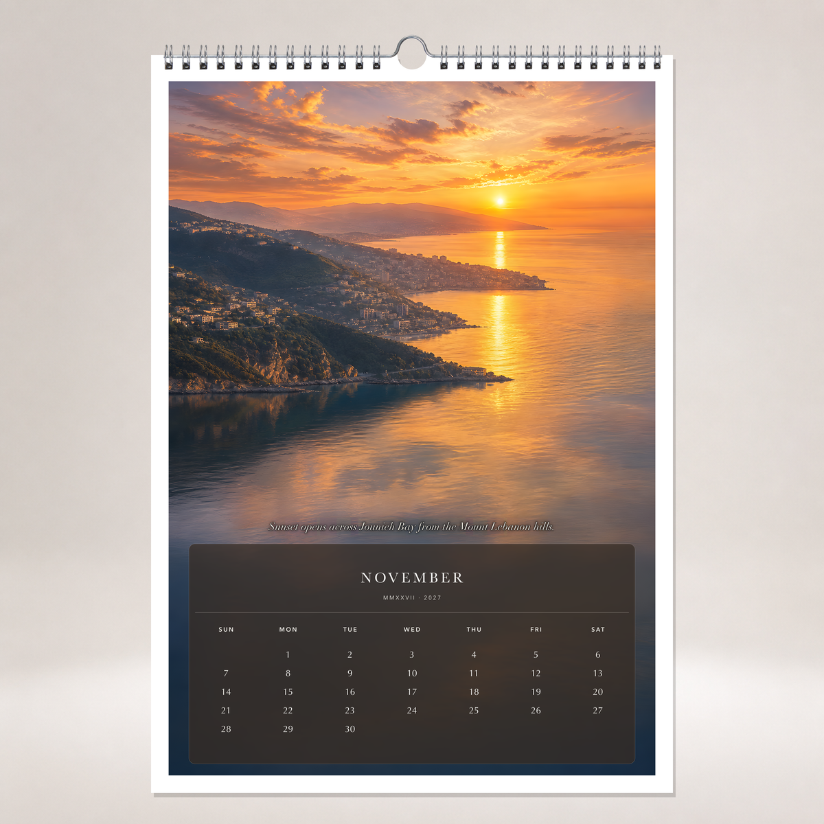 2027 Lebanon (The Grand Canvas Collection) - A3 Wall Calendar - Image 11