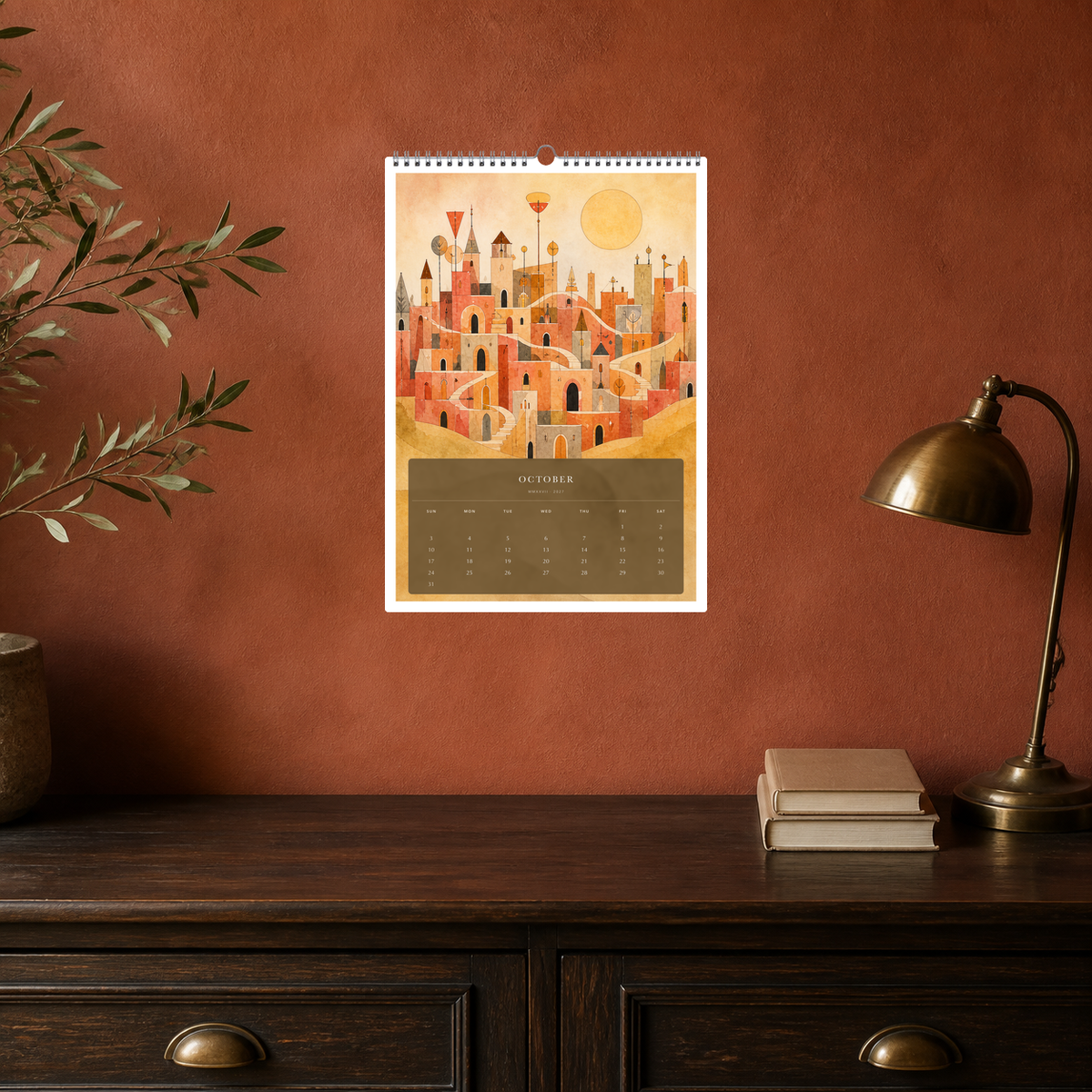 2027 Little Worlds (The Reimagined Collection - Inspired By Paul Klee) - A3 Wall Calendar - Image 06