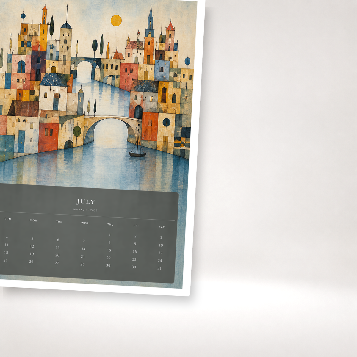 2027 Little Worlds (The Reimagined Collection - Inspired By Paul Klee) - A3 Wall Calendar - Image 07