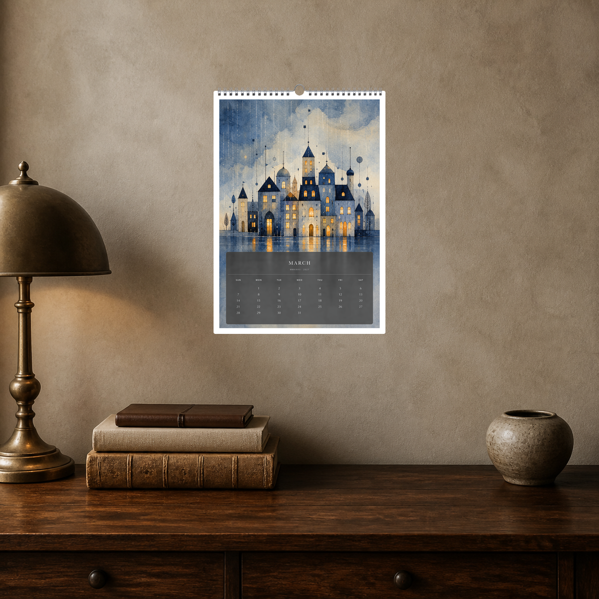 2027 Little Worlds (The Reimagined Collection - Inspired By Paul Klee) - A3 Wall Calendar - Image 09
