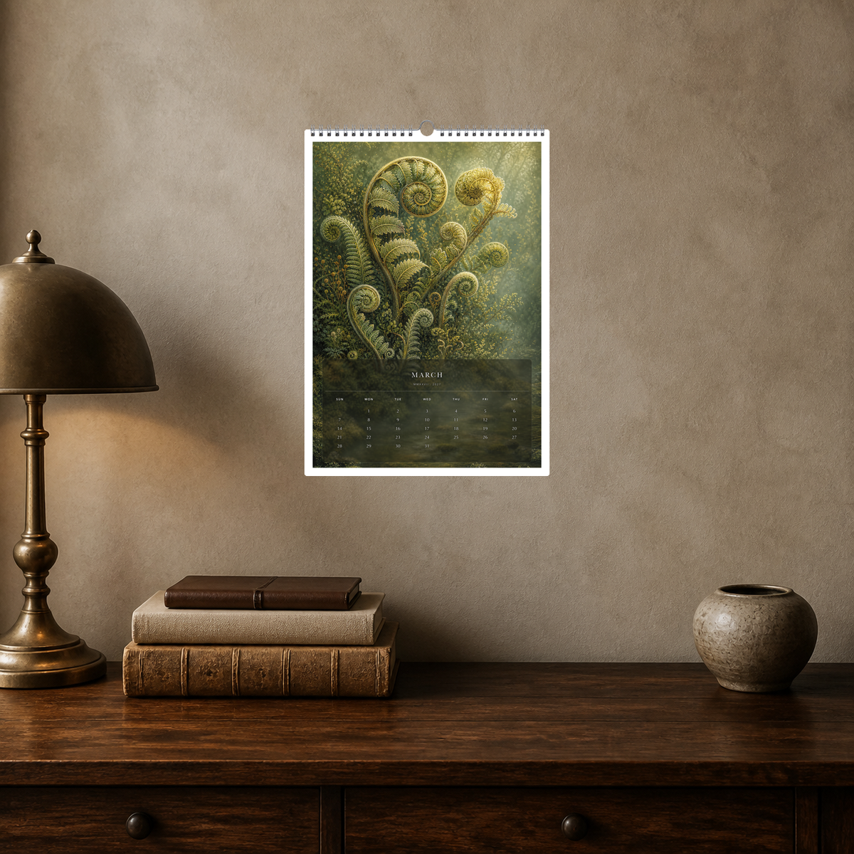 2027 Nature's Geometry (The Reimagined Collection - Inspired By Ernst Haeckel) - A3 Wall Calendar - Image 09