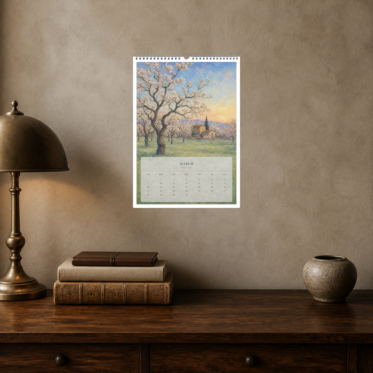 2027 Painted Places (The Reimagined Collection - Inspired By Vincent Van Gogh) - A3 Wall Calendar - Image 09