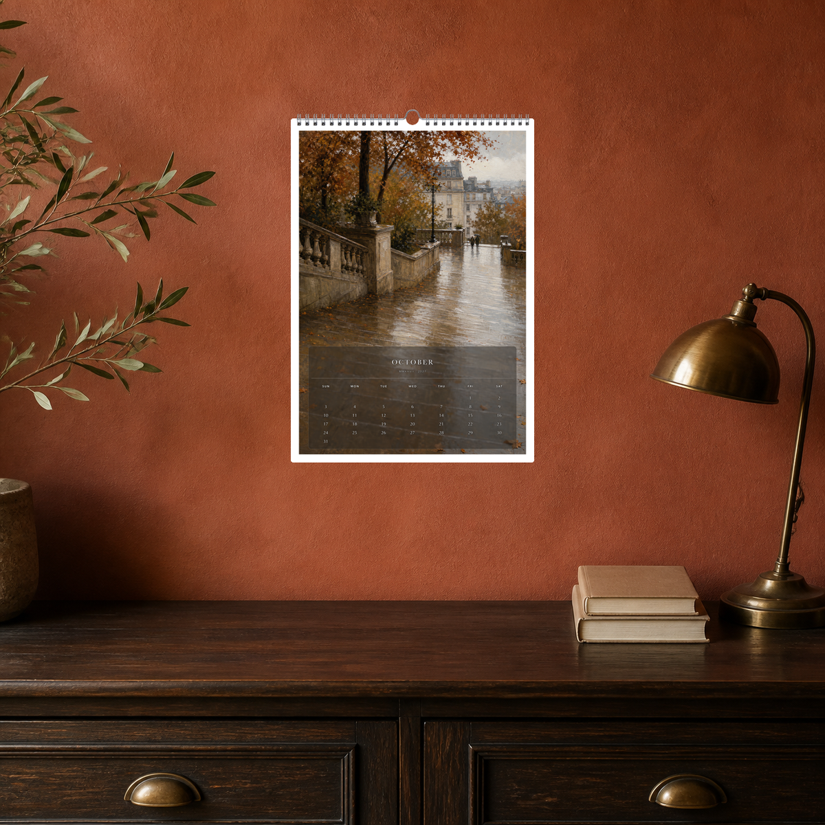 2027 Paris After Rain (The Reimagined Collection - Inspired By Gustave Caillebotte) - A3 Wall Calendar - Image 06